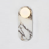 Milas Lilac Marble Sconce Elongated