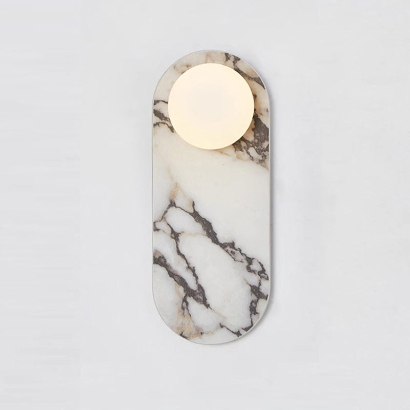 Milas Lilac Marble Sconce Elongated