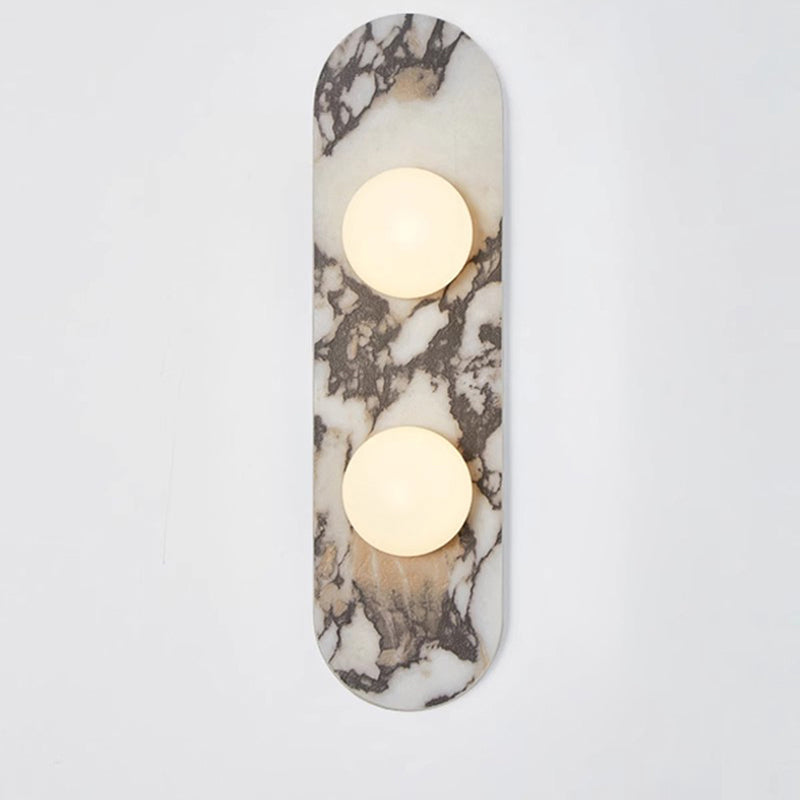 Milas Lilac Marble Sconce Elongated