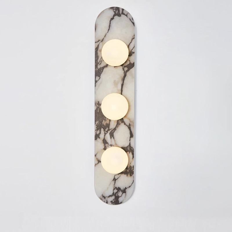 Milas Lilac Marble Sconce Elongated