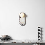 Milas Lilac Marble Sconce Elongated