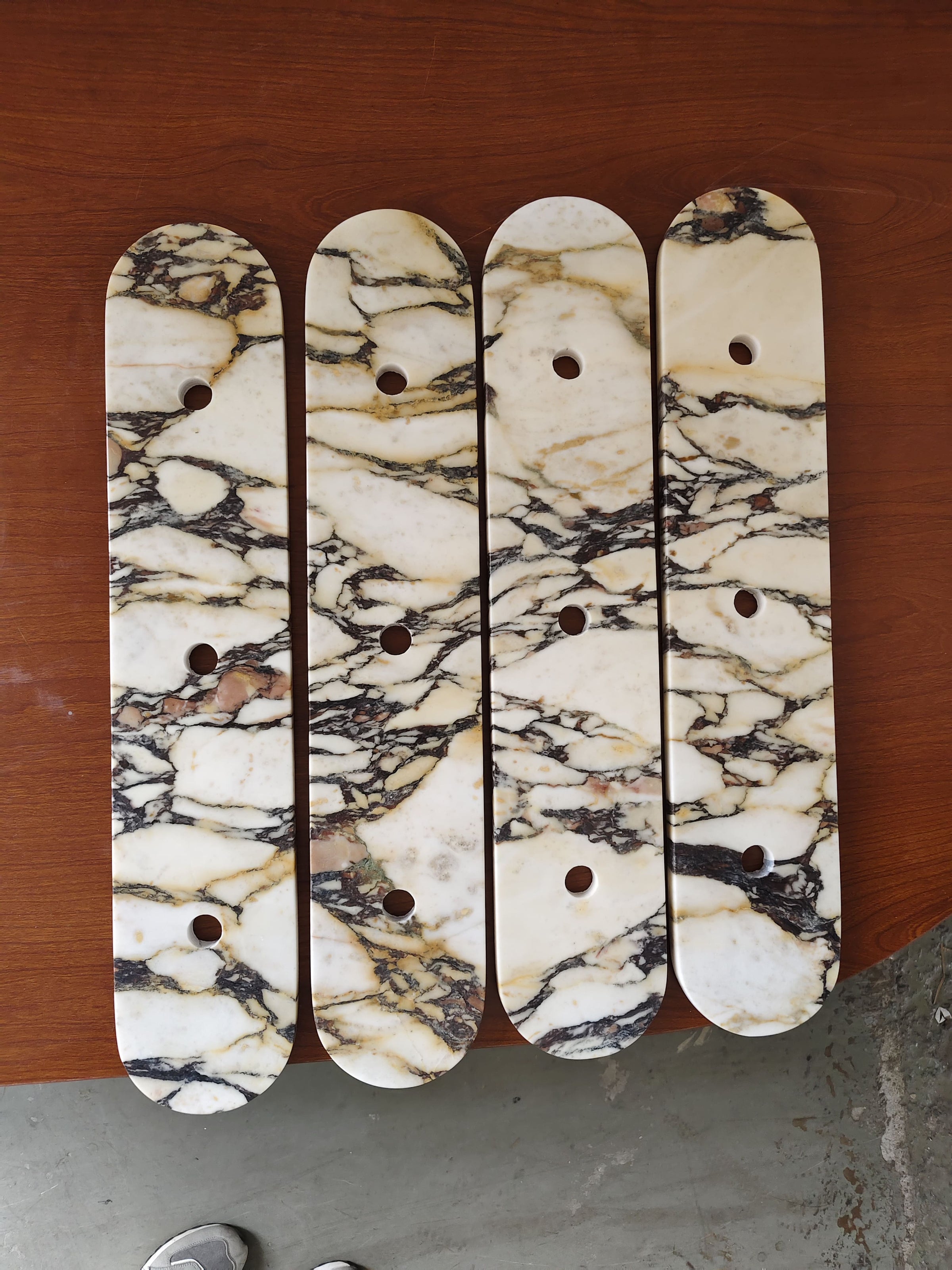 Milas Lilac Marble Sconce Elongated