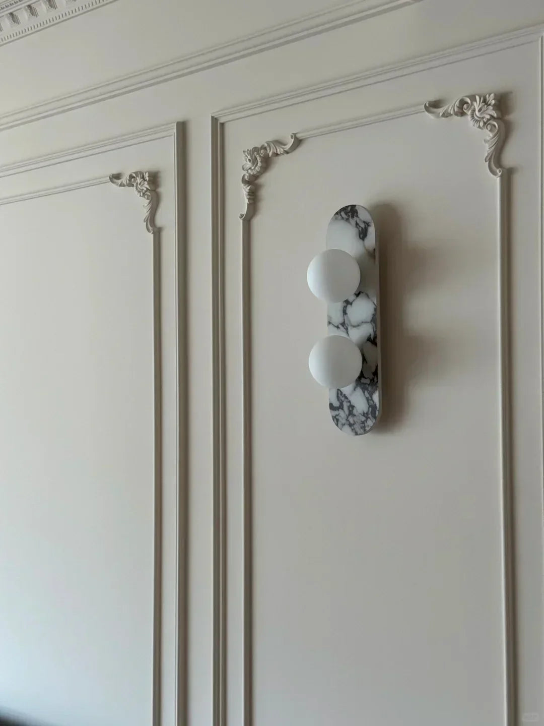 Milas Lilac Marble Sconce Elongated