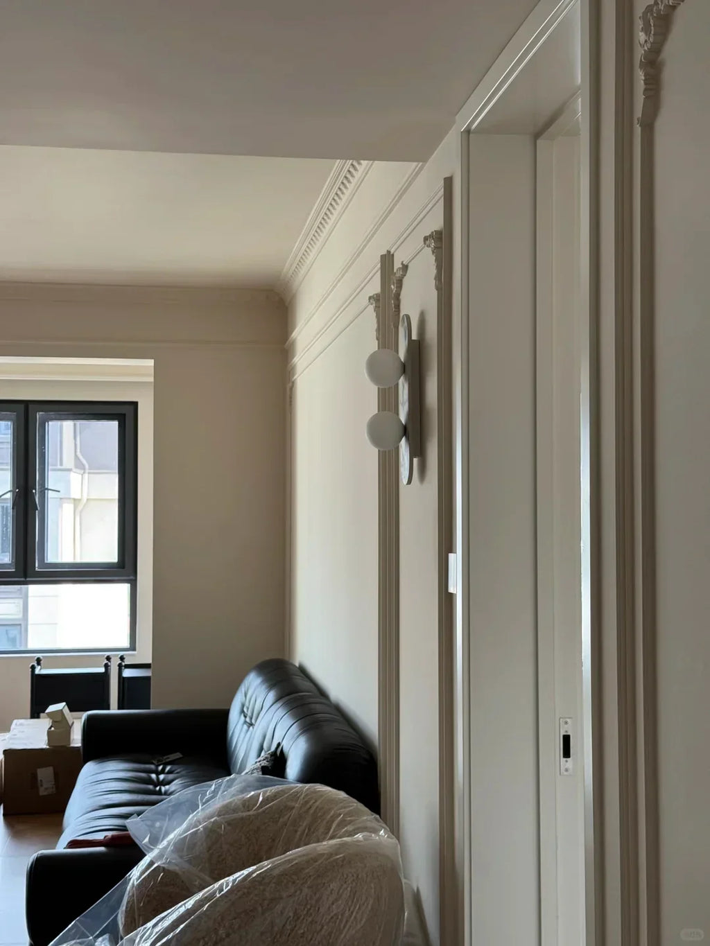 Milas Lilac Marble Sconce Elongated