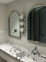 Milas Lilac Marble Sconce Elongated