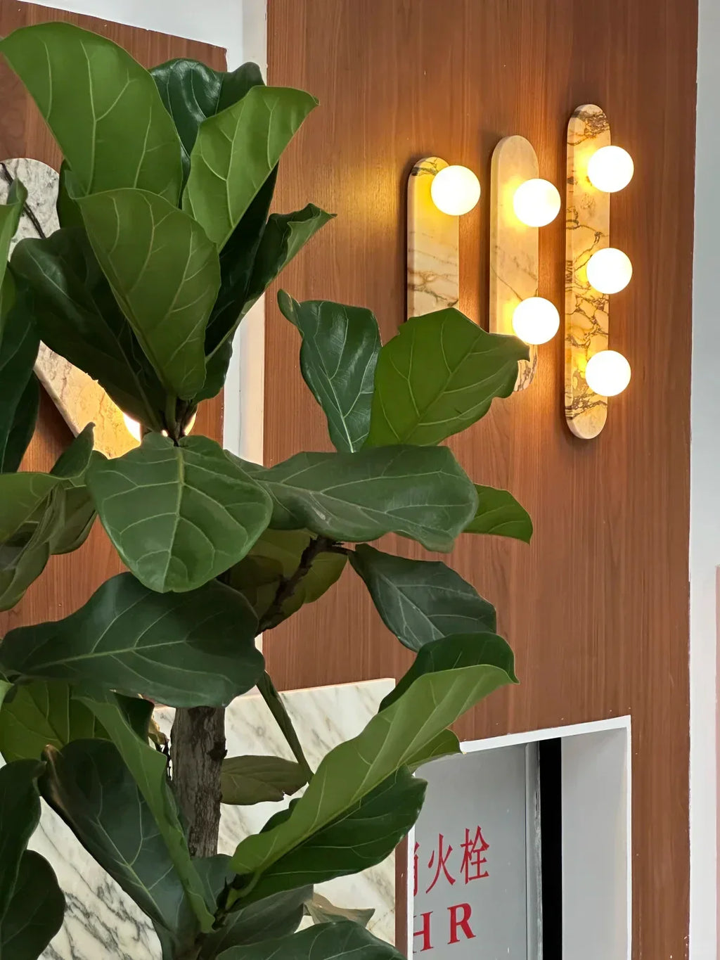 Milas Lilac Marble Sconce Elongated