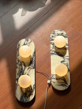 Milas Lilac Marble Sconce Elongated