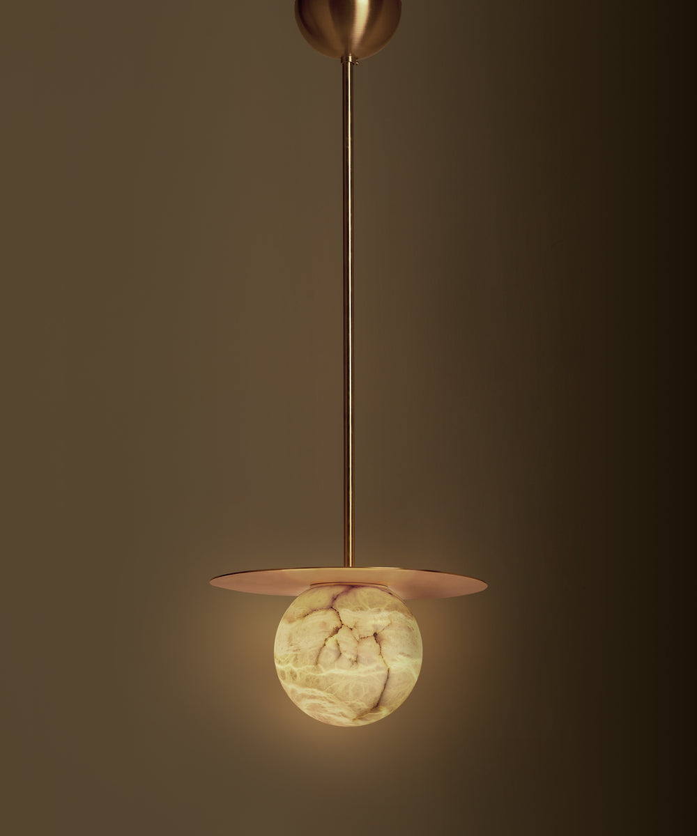 Mini Alabaster Moon Pendant Lamp