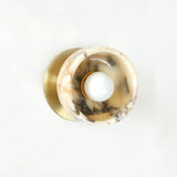 Calacatta Bowl Mini Flush Sconce