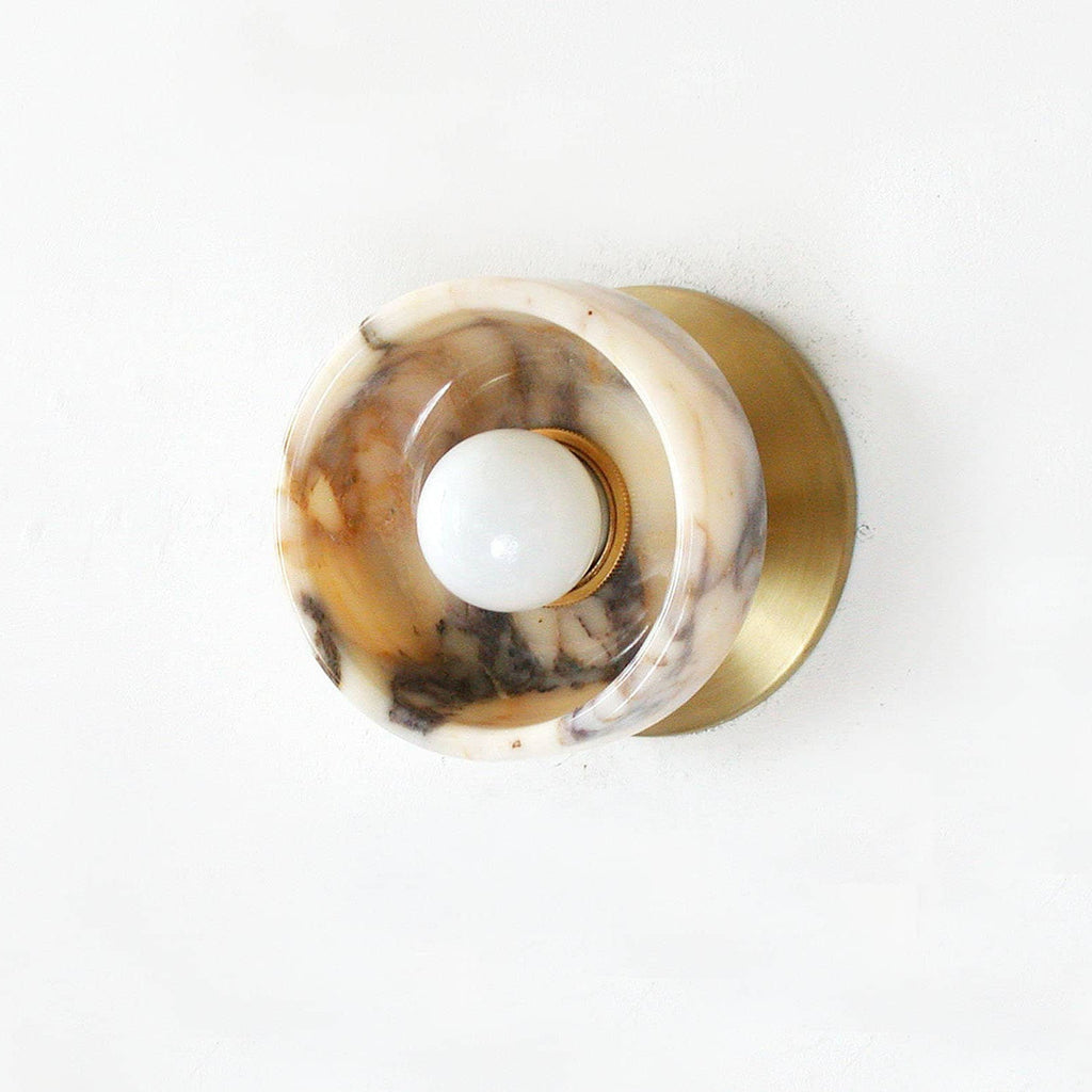 Calacatta Bowl Mini Flush Sconce