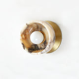 Calacatta Bowl Mini Flush Sconce