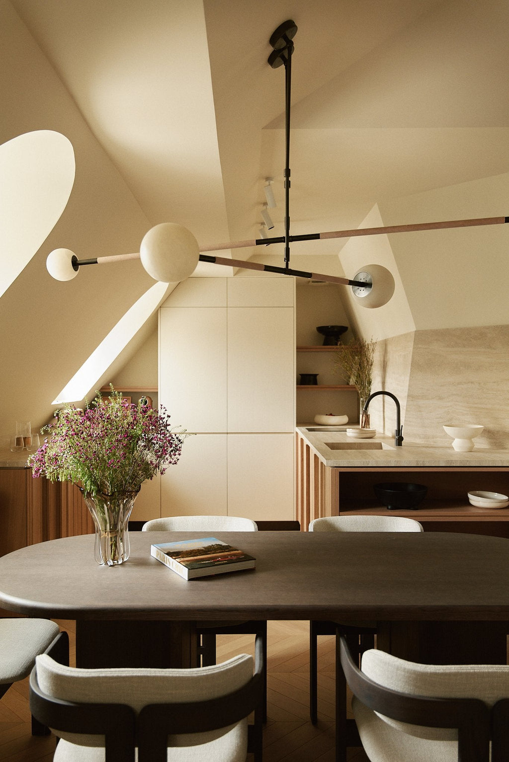 Mobile Alabaster Chandelier