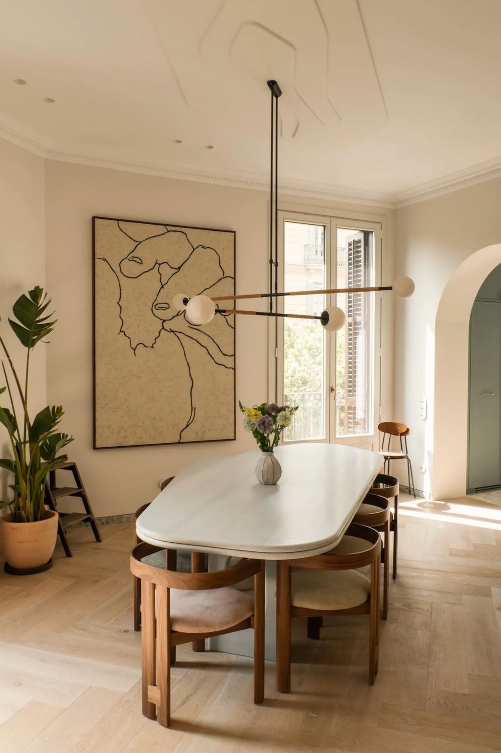Mobile Alabaster Chandelier