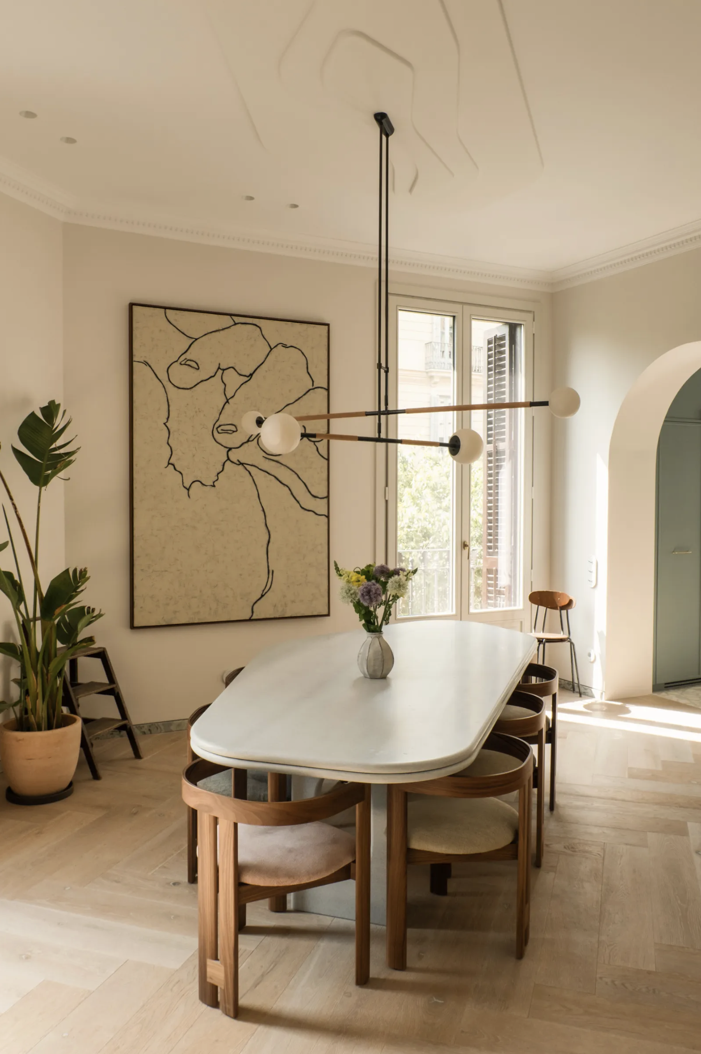 Mobile Alabaster Chandelier