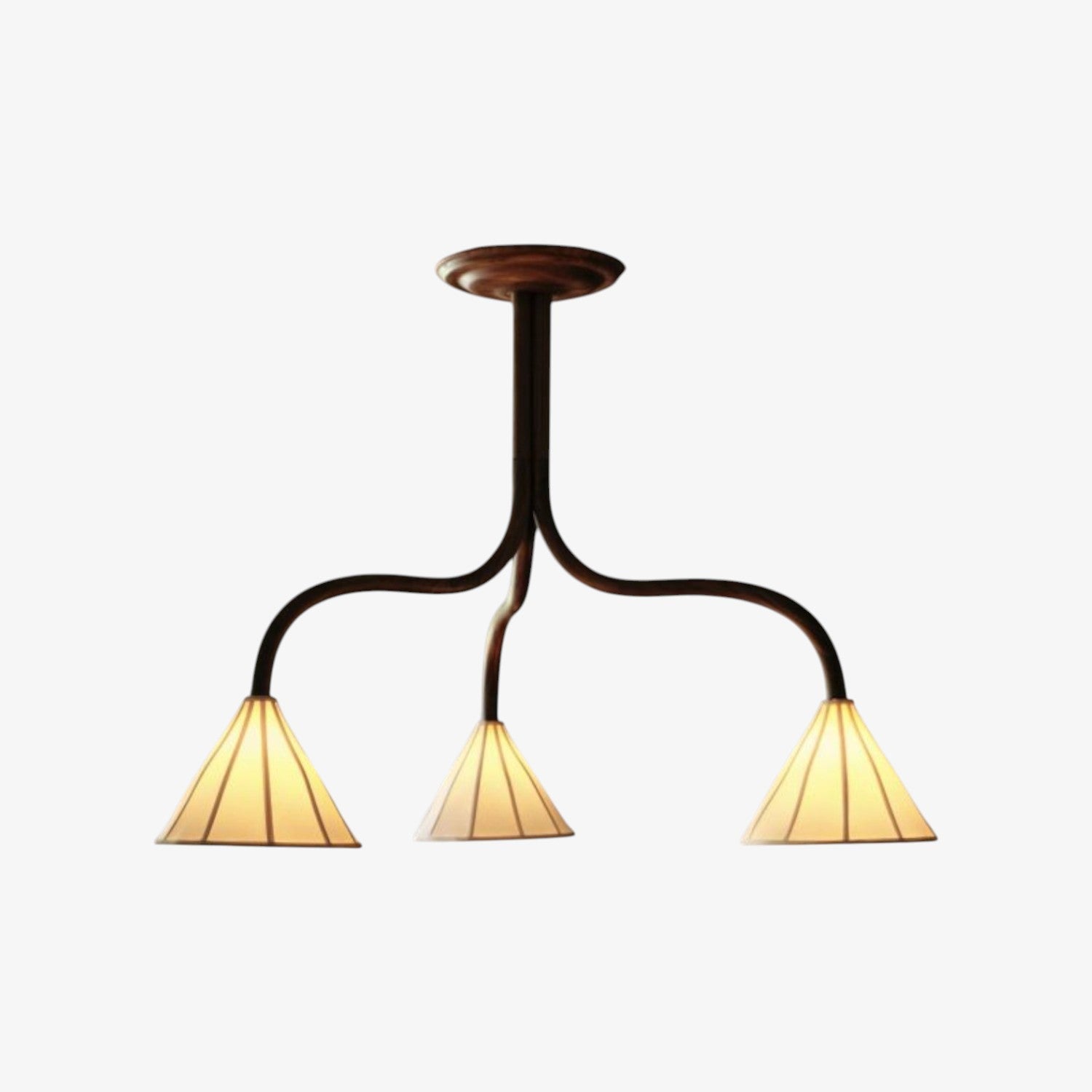 Mulberry Cone Trio Chandelier