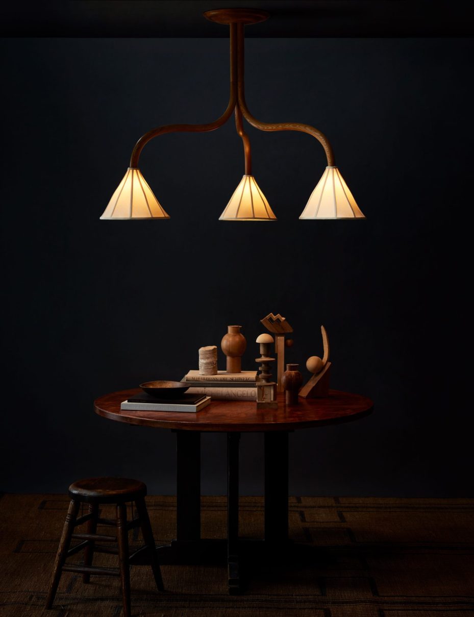 Mulberry Cone Trio Chandelier