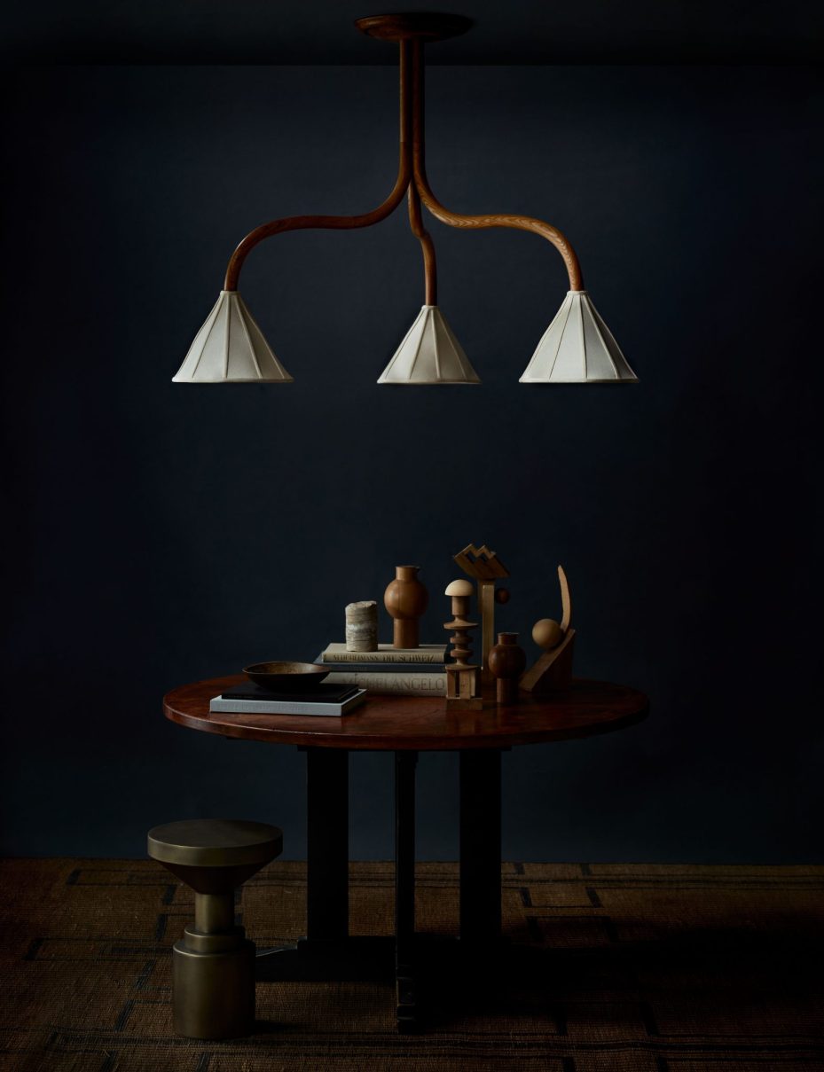 Mulberry Cone Trio Chandelier