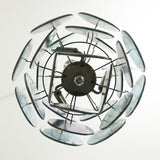 Murano Blue Disc Chandelier 24