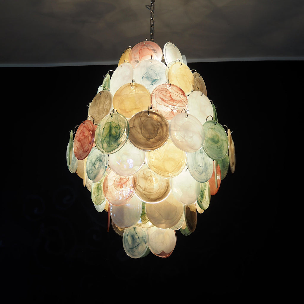 Murano Disc Chandelier Arlecchino 87