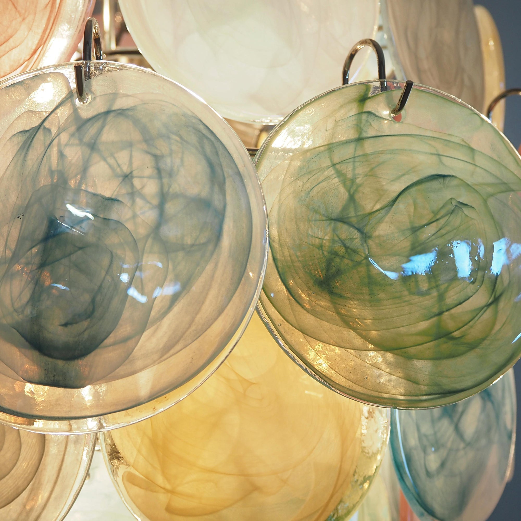 Murano Disc Chandelier Arlecchino 87