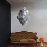 Murano Disc Chandelier Arlecchino 87