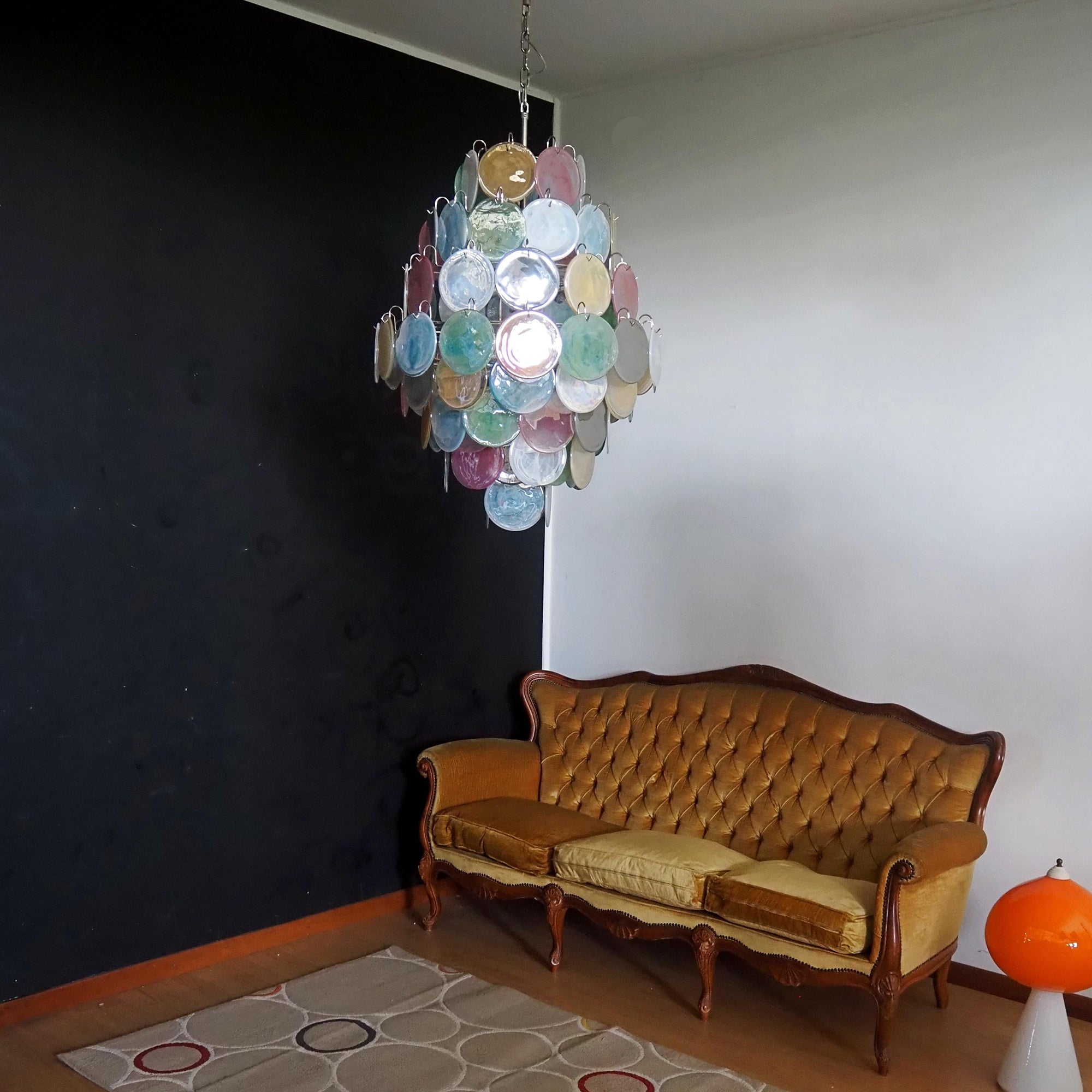 Murano Disc Chandelier Arlecchino 87