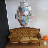Murano Disc Chandelier Arlecchino 87