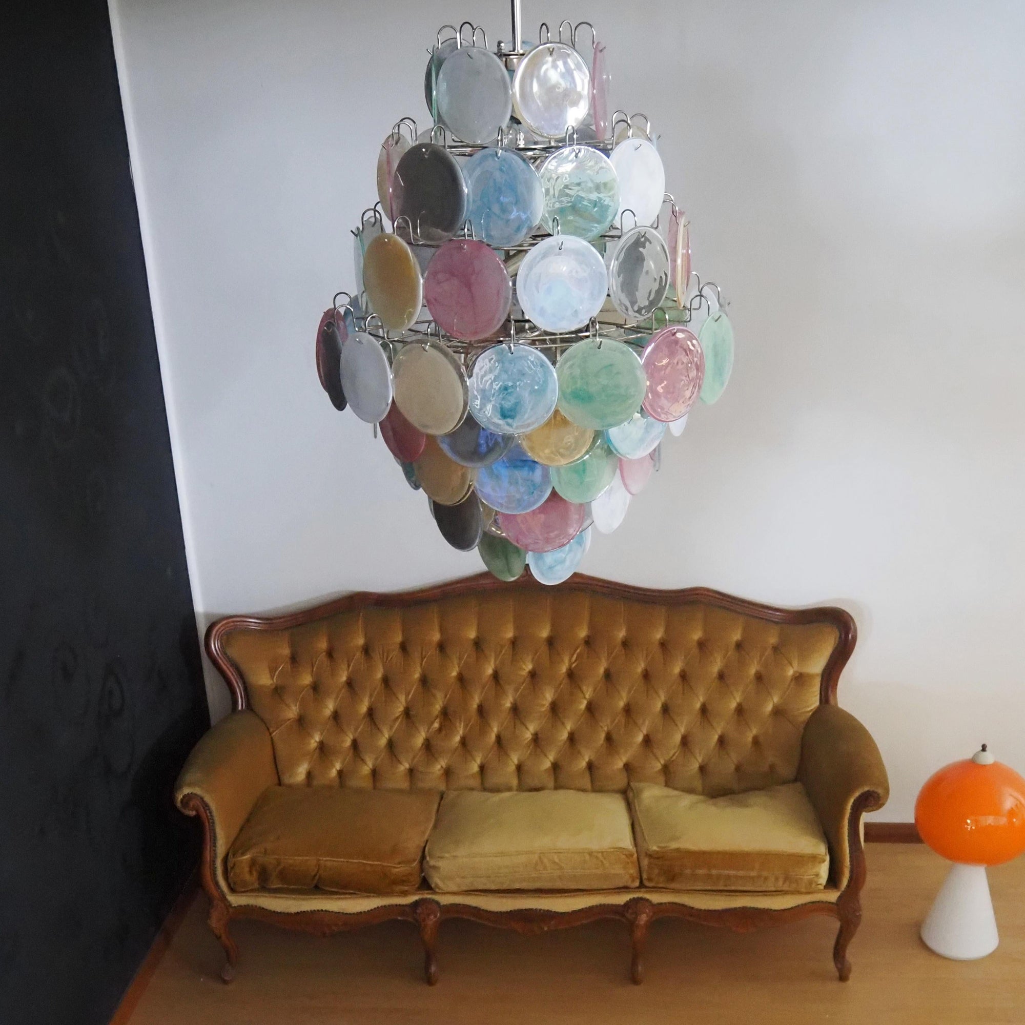 Murano Disc Chandelier Arlecchino 87