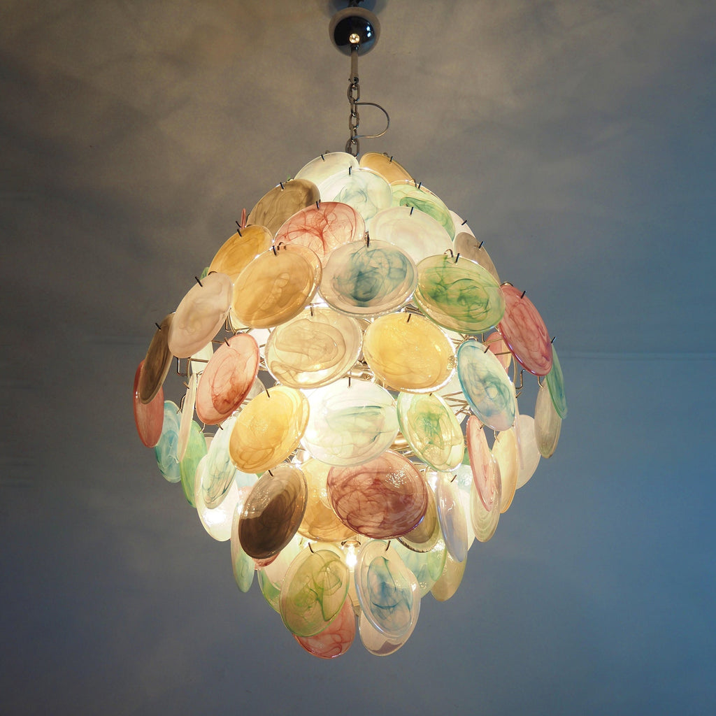 Murano Disc Chandelier Arlecchino 87