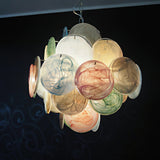 Murano Disc Chandelier Arlecchino 36