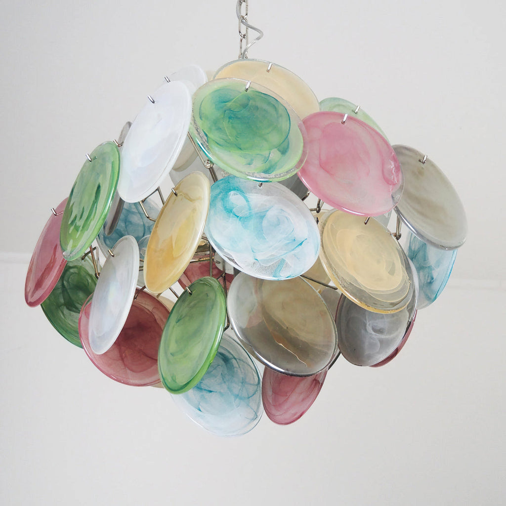 Murano Disc Chandelier Arlecchino 36