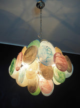 Murano Disc Chandelier Arlecchino 36
