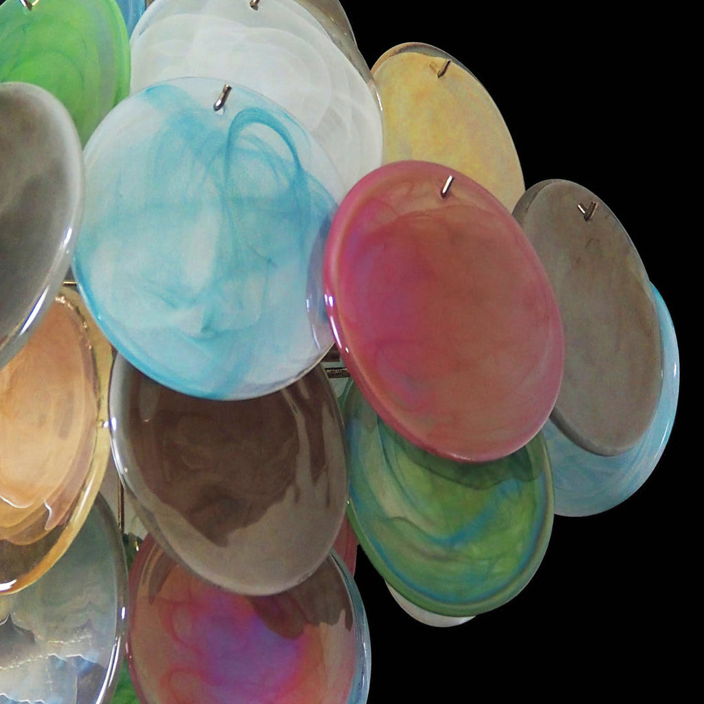 Murano Disc Chandelier Arlecchino 36