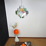 Murano Disc Chandelier Arlecchino 36