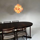 Murano Pink Disc Chandelier 36