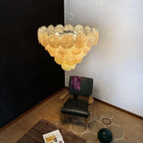 Murano Gold Disc Chandelier 57