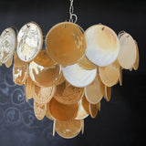 Murano Gold Disc Chandelier 57