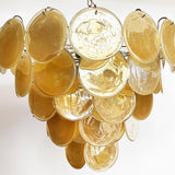 Murano Gold Disc Chandelier 57