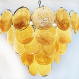 Murano Gold Disc Chandelier 57