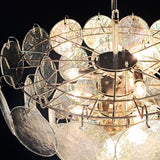 Murano Iridescent Grit Disc Chandelier 57