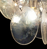 Murano Iridescent Grit Disc Chandelier 57