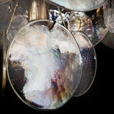 Murano Iridescent Grit Disc Chandelier 57