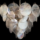Murano Iridescent Grit Disc Chandelier 57