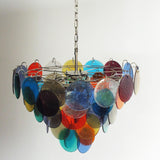 Murano Multicolored Disc Chandelier 57