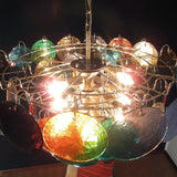 Murano Multicolored Disc Chandelier 57