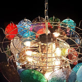 Murano Multicolored Disc Chandelier 57