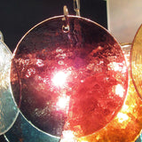 Murano Multicolored Disc Chandelier 57