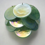 Murano Disc Wall Sconce Green