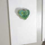 Murano Disc Wall Sconce Green