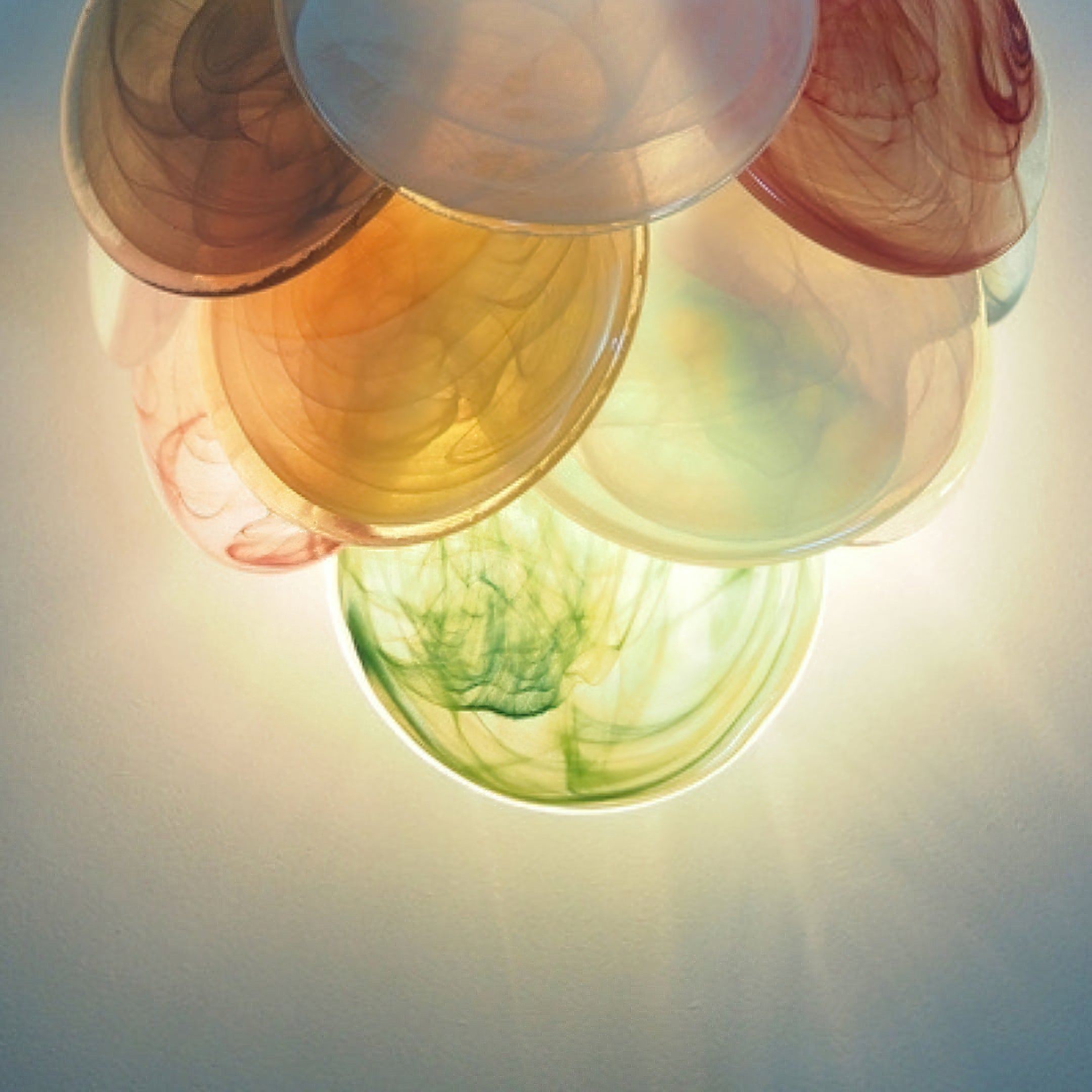 Murano Disc Wall Sconce Colorful